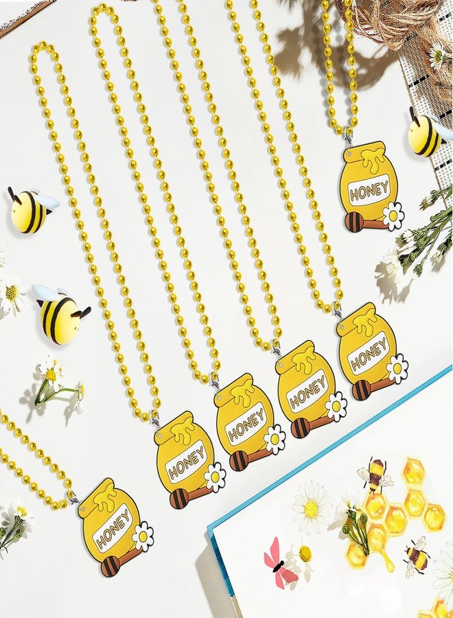 CiciBear 24 Pack Honey Necklace Party Favors with Mardi Gras Beads for Bumble Bee Baby to bee Bee Baby shower Gender Reveal Party Favors, Home Decorations, Wedding - Image 4